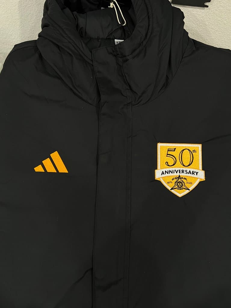 Solar company 50th anniversary custom embroidered commemorative jacket